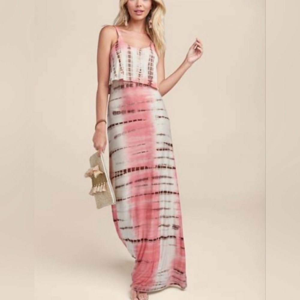 Venus Pink Tie-dye Dress